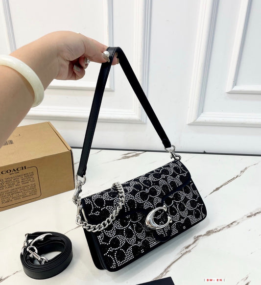Inspired rhinestone crossbody (not authentic)