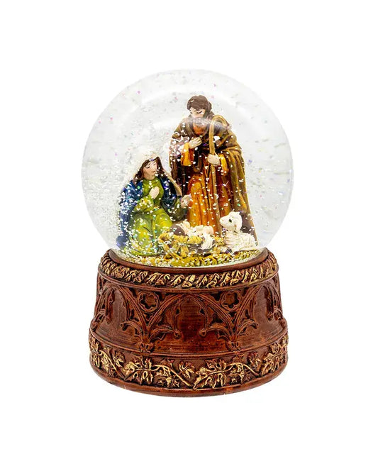 100mm Musical Nativity Scene Waterglobe