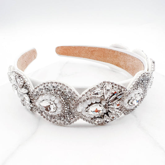 Evelyn White Headband