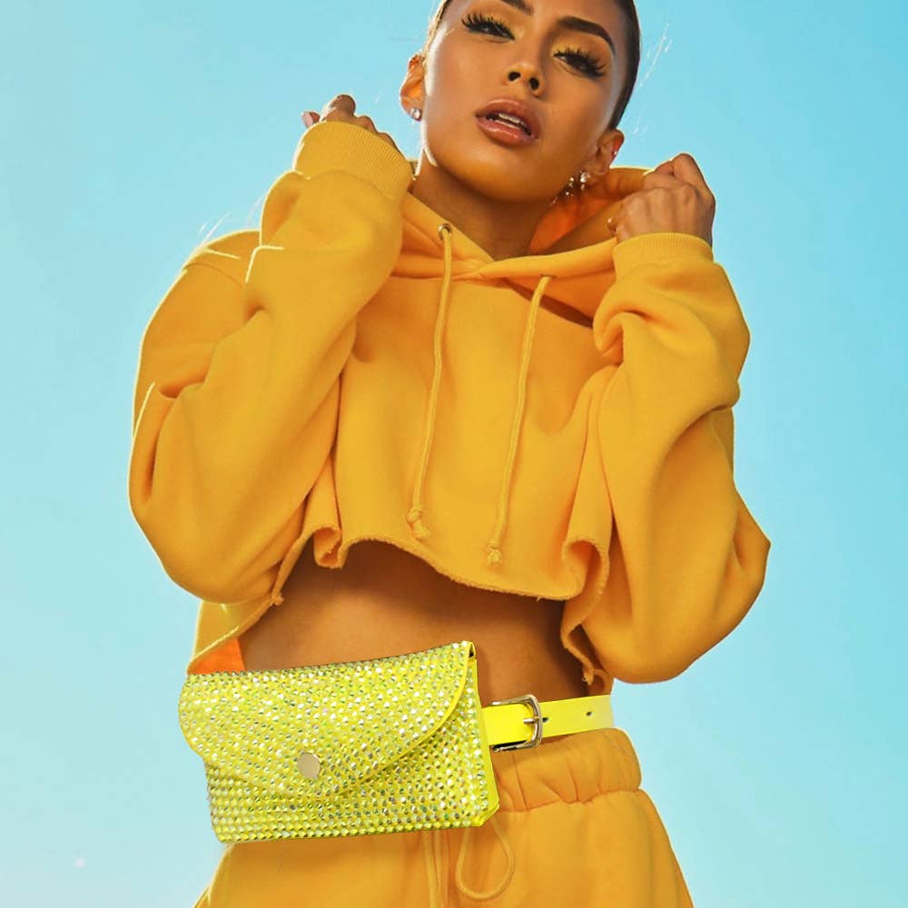 Bling Envelope Belt Bag / Crossbody Bag