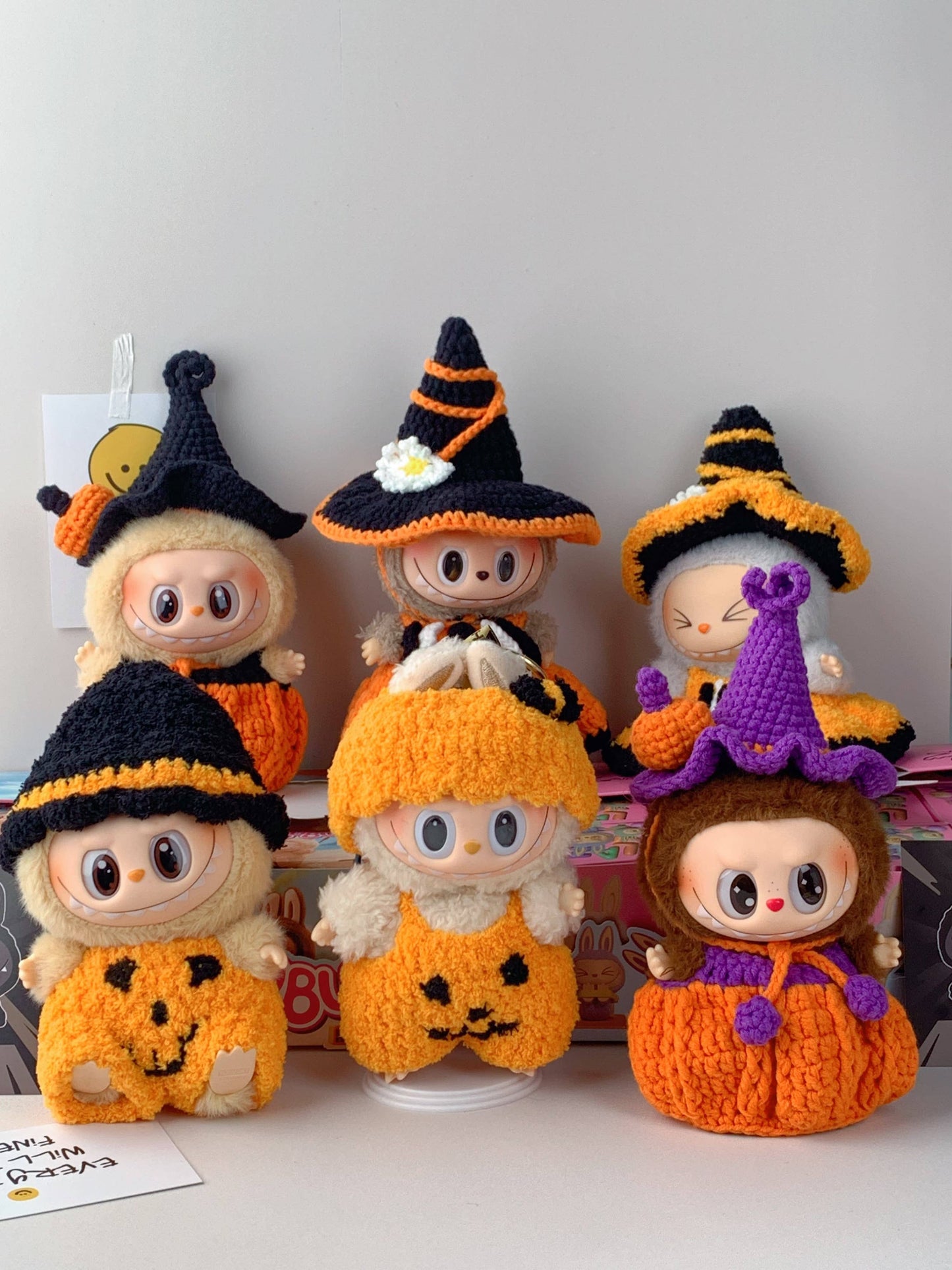 Crochet Halloween Labubu Outfit, holiday decoration