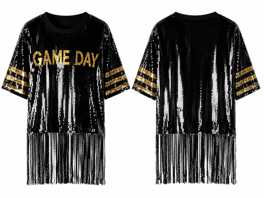 Game Daye Fringe top (one size) fits small medium large