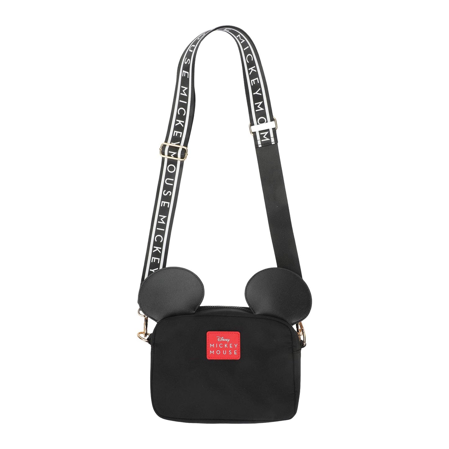 Disney Mickey Mouse Ears & Shorts Black 7" Crossbody Bag