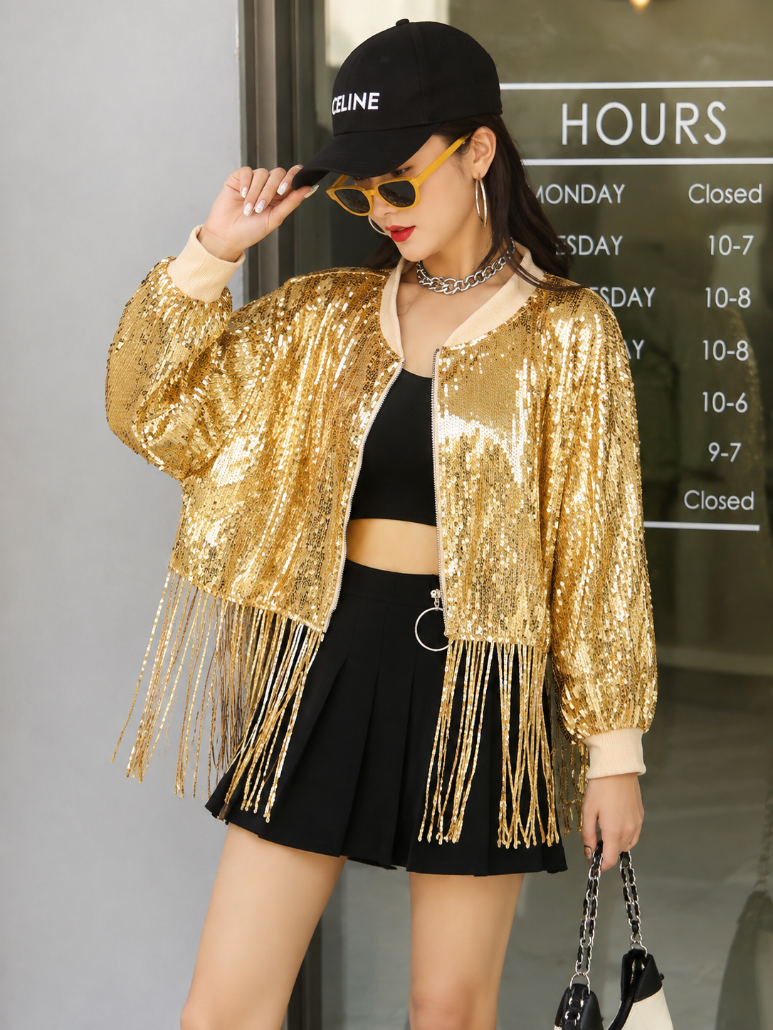 Golden bombshell jacket (onesize) fits small medium large xl