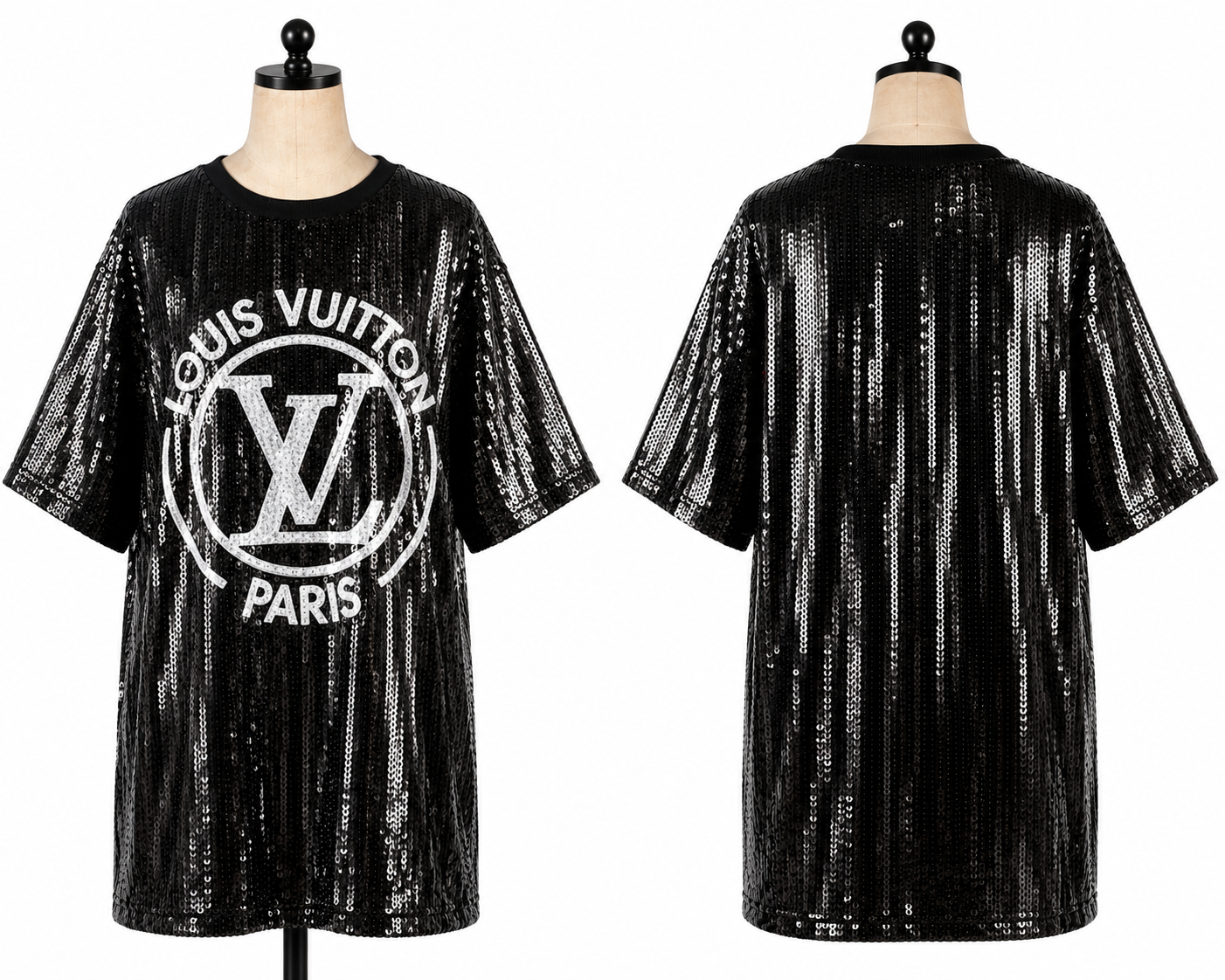 Black LV Sequin Dress(one size) fits small medium large