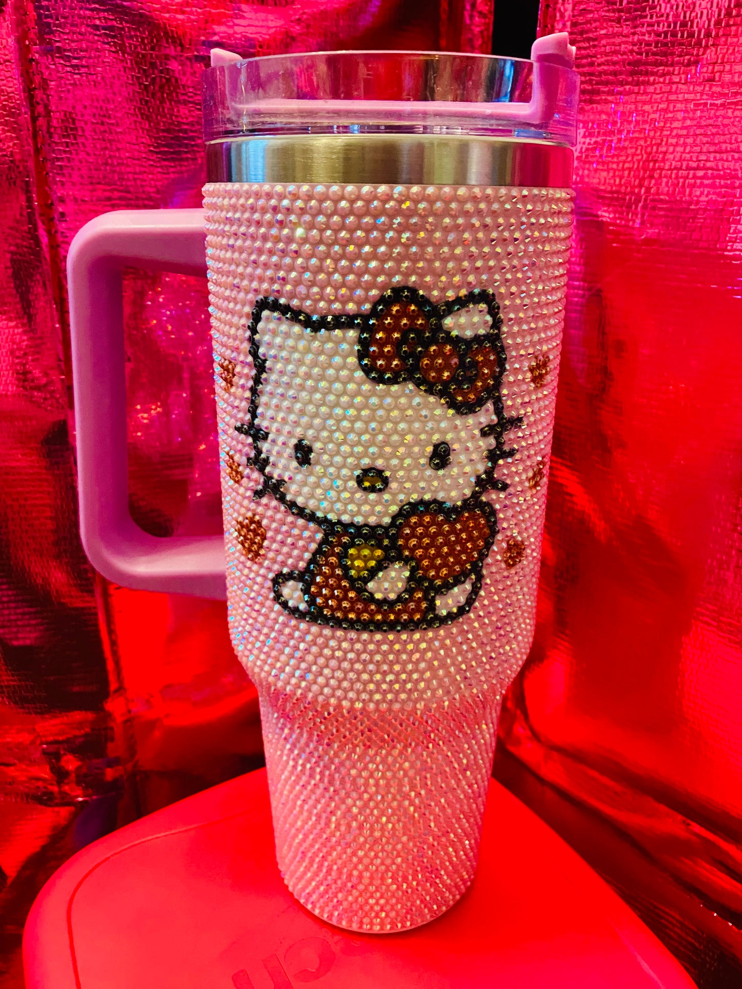 Bedazzled Pink Hello Kitty Tumbler 40oz