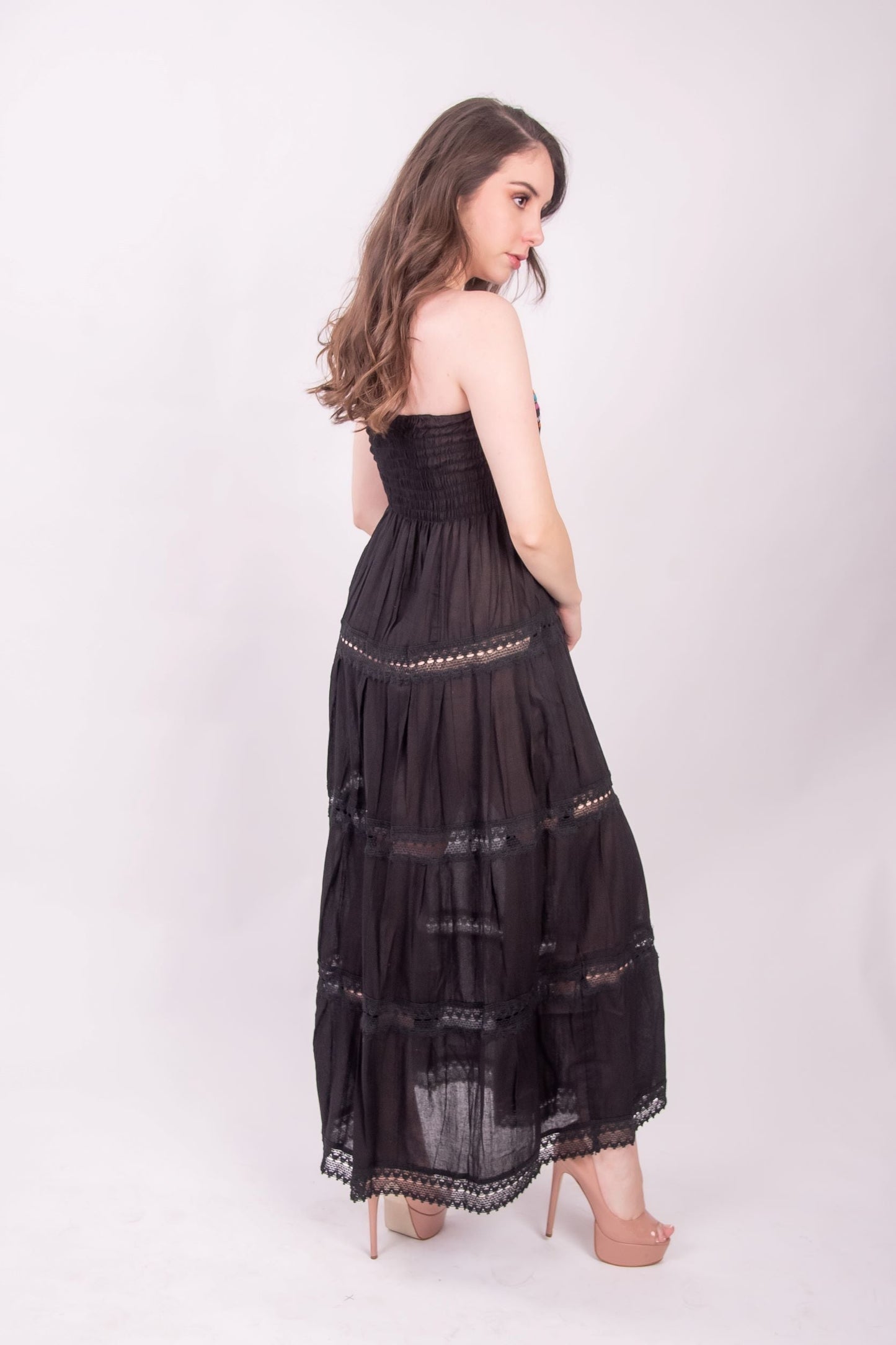 Vallarta Black Strapless Maxi Dress