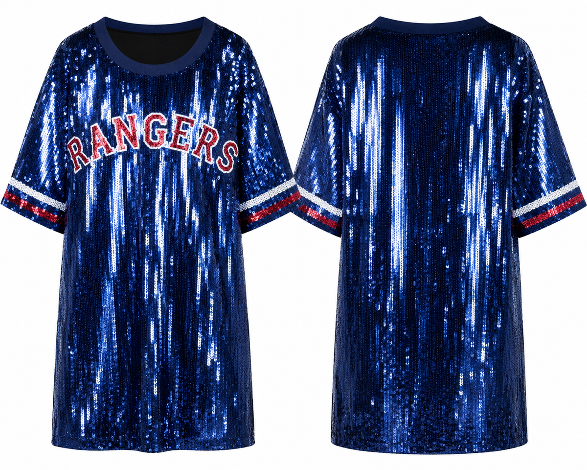 Texas Rangers Sequin Dress (one size) fits small medium large