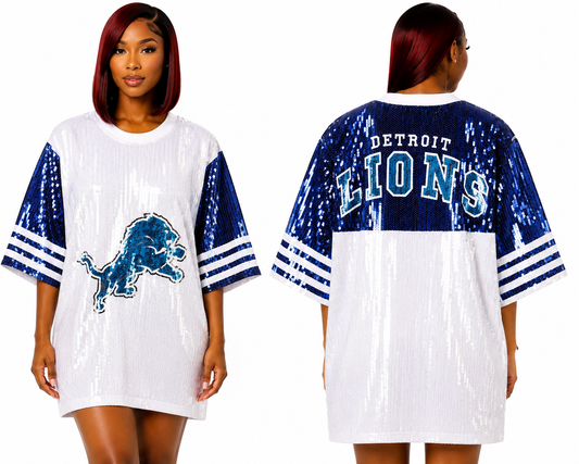 Lions Sequin Dress (one size) fits small medium large xl