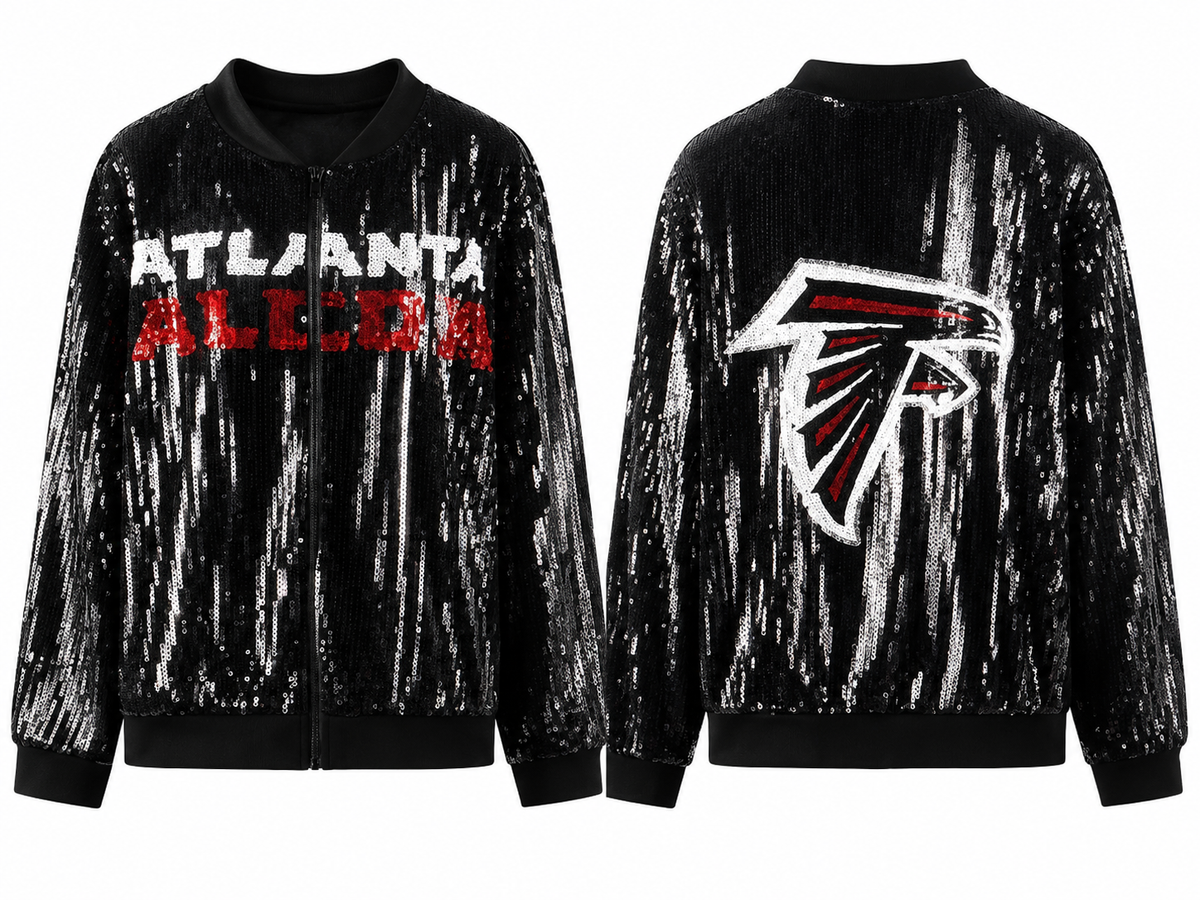 Atlanta Falcons Sequin Jacket (one size) fits small medium large