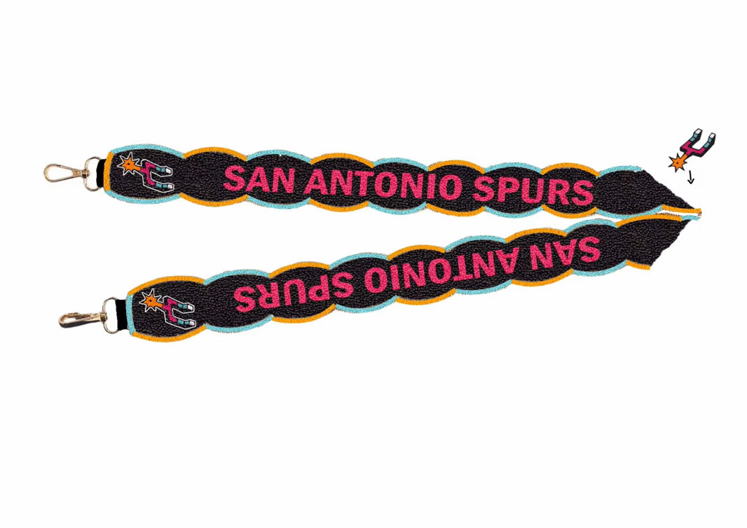 Beaded spurs shoulder strap not adjustable scalloped
