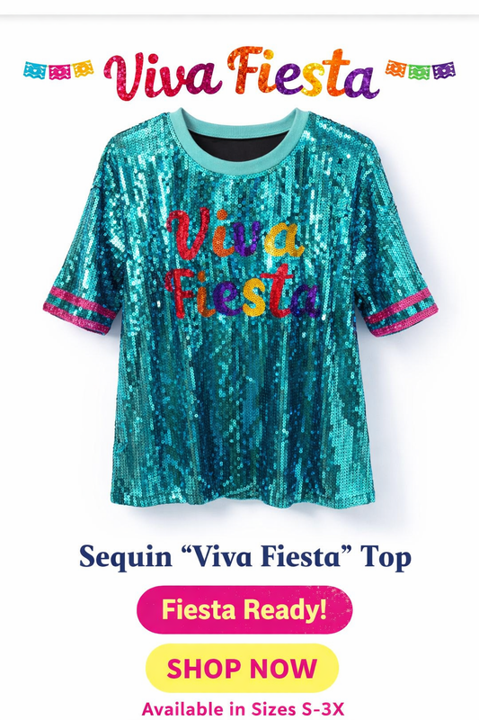 Viva Fiesta Turquoise Jersey One Size (fits a small, medium,large and X-Large)