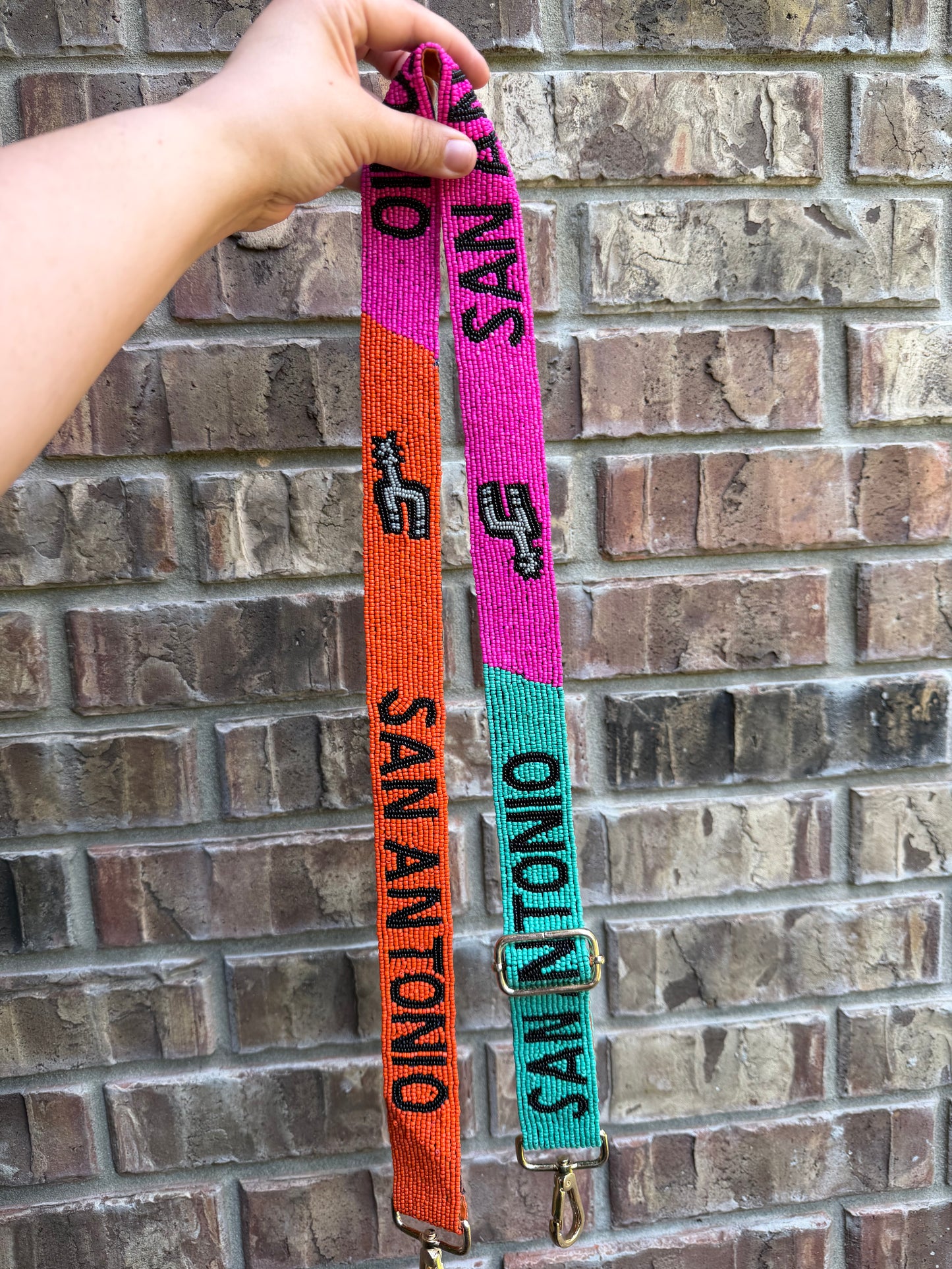 Beaded spurs adjustable strap