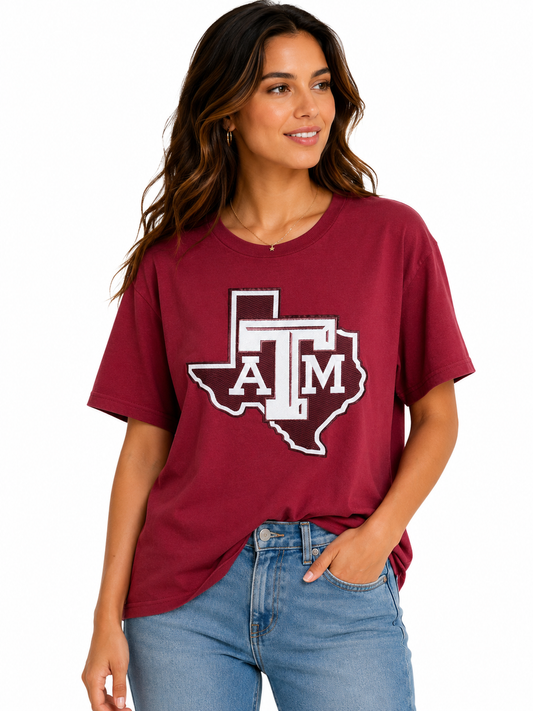 Texas A&M Crewneck Maroon
