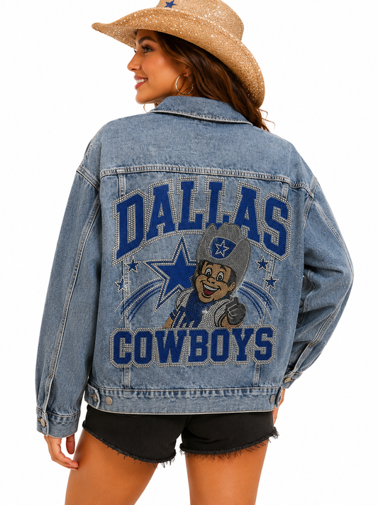 Cowboy Rowdy Blue Jean Jacket
