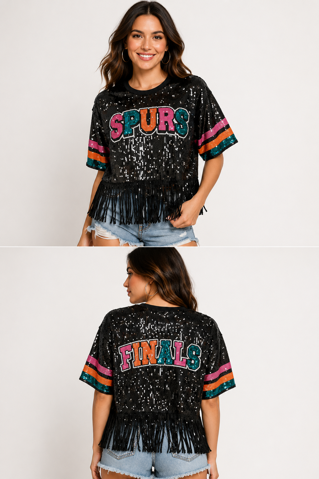 FINALS Sequin Spurs Crop Top OneSize fits most (small-Xl)