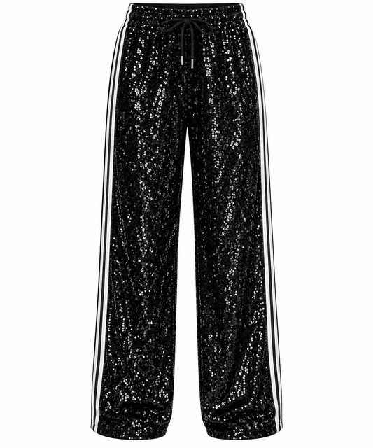 Black sequin pants (jump suit)