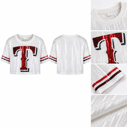 White Texas Ranger top (onesize) fits small medium large