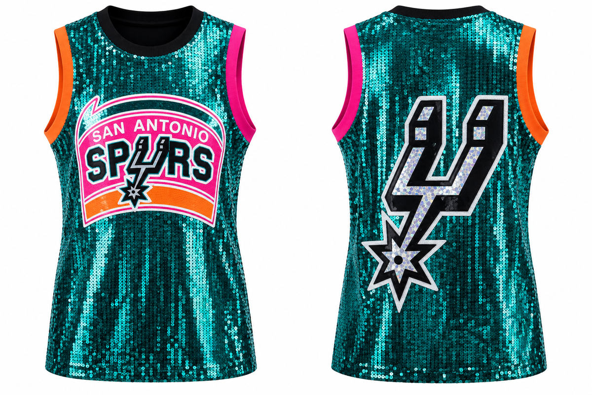 Spurs sequin jersey one size fits small medium large