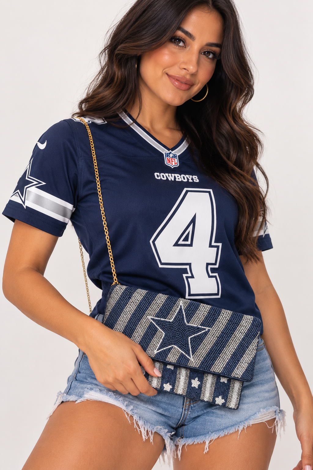 Cowboy Colors crossbody beaded bag