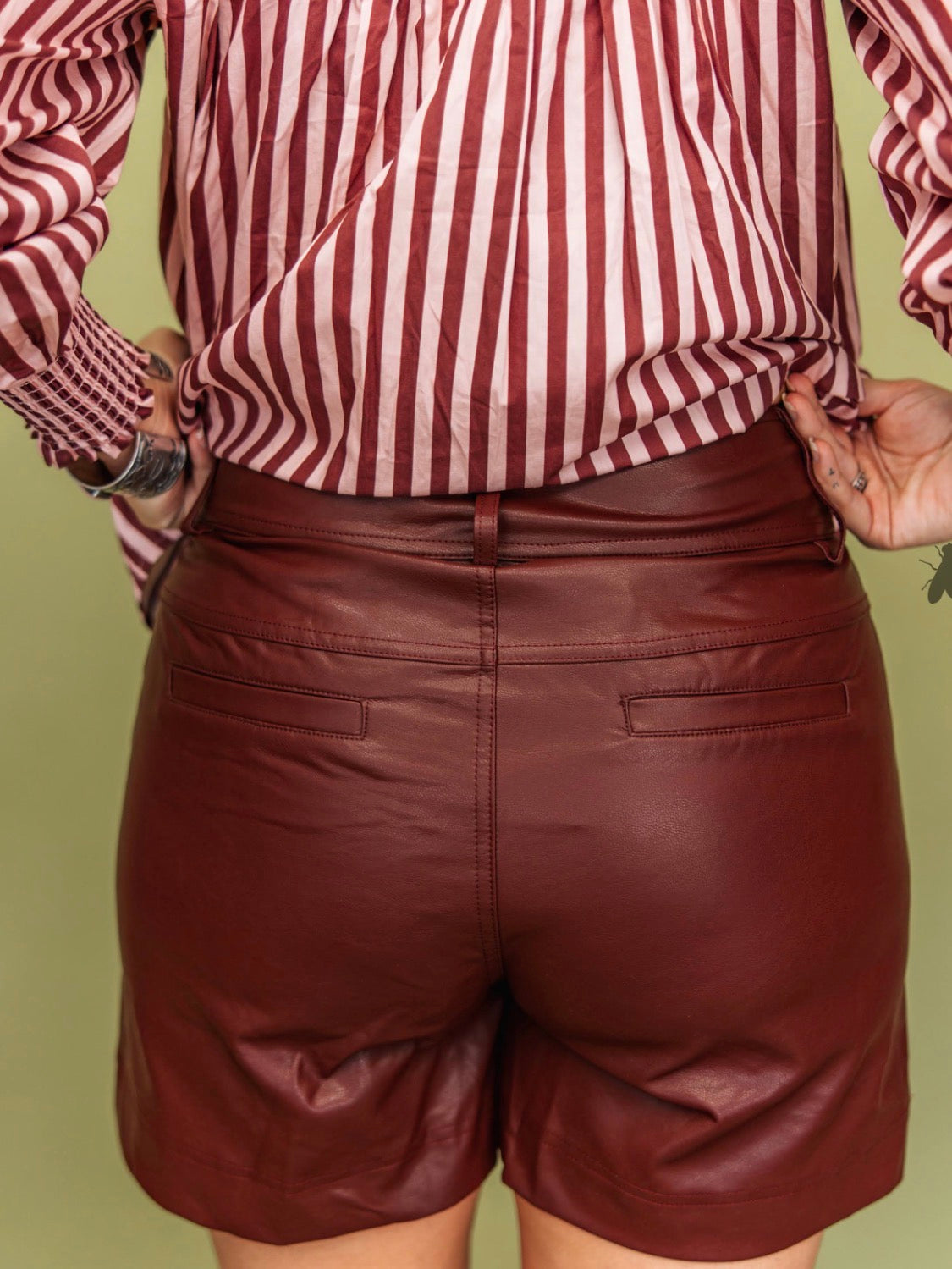LEGEND LEATHER SHORTS *WINE