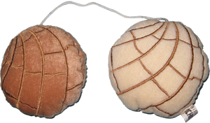 Pan Dulce Concha "Fuzzies" Car Mirror Hangers
