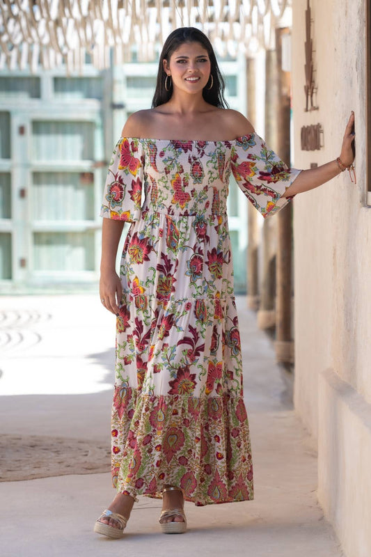 Exotic Wave Dress Sunset & Moon