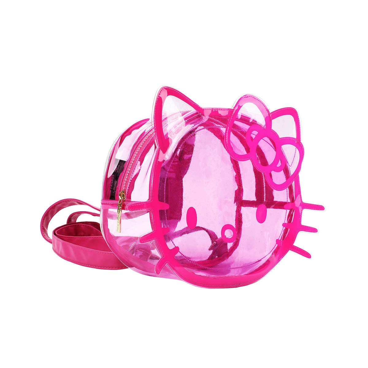 Hello Kitty Character Head Clear Adult Pink PVC 12" Mini Backpack