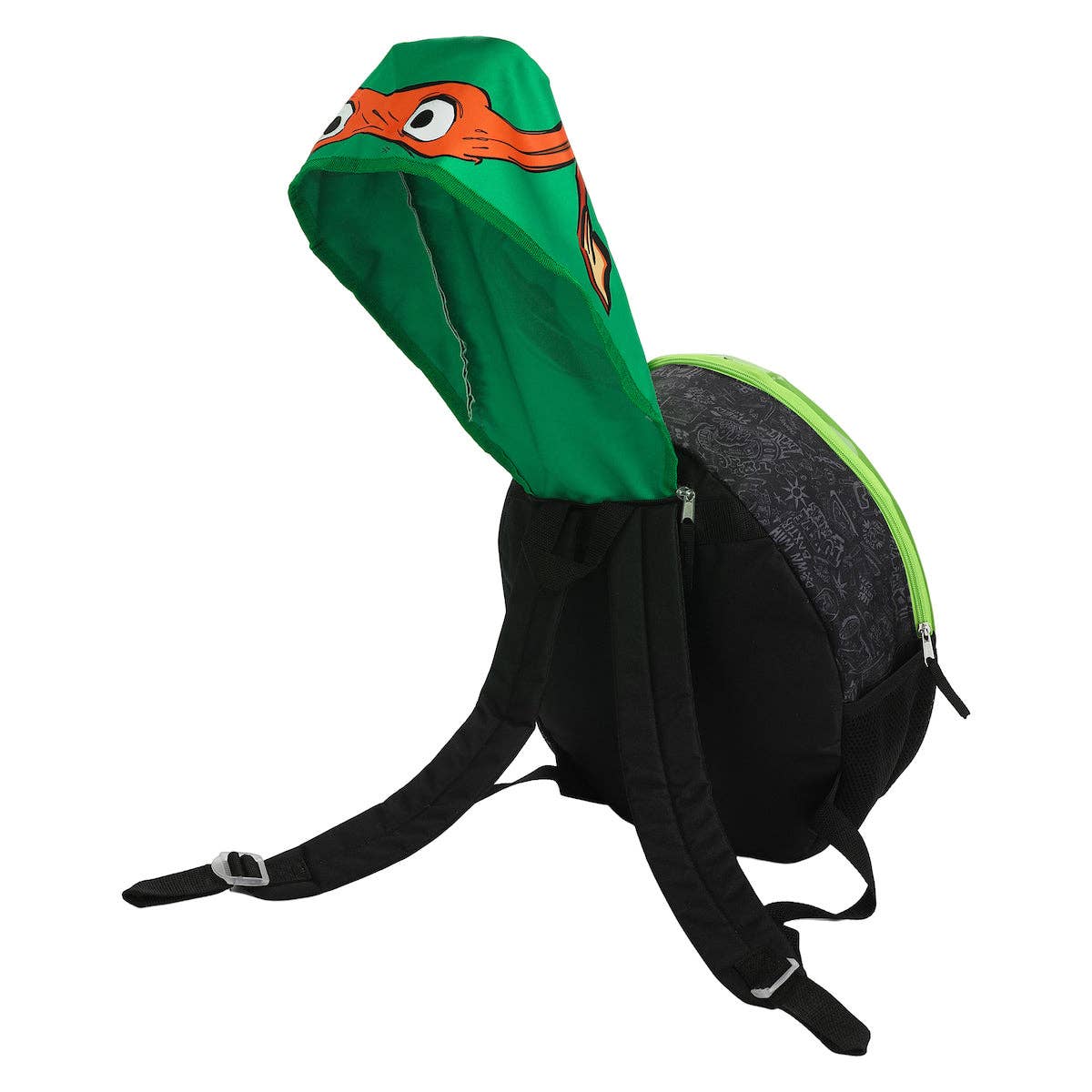 Teenage Mutant Ninja Turtles Hard Shell Youth 16 Backpack With Character Hood