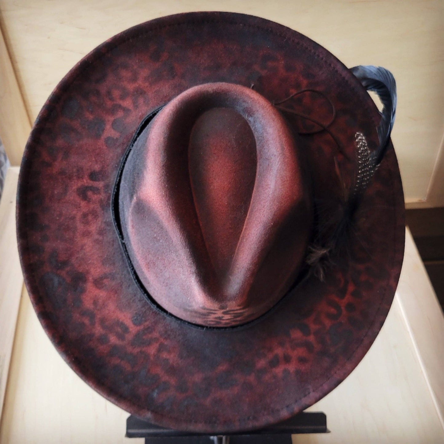CUSTOM Hand-Painted Cowgirl Western Boho Hat A118