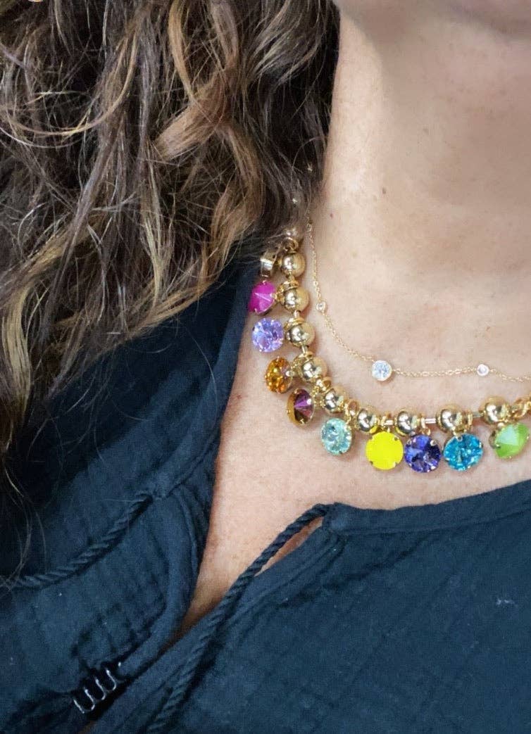 Anya Necklace in Antique Gold