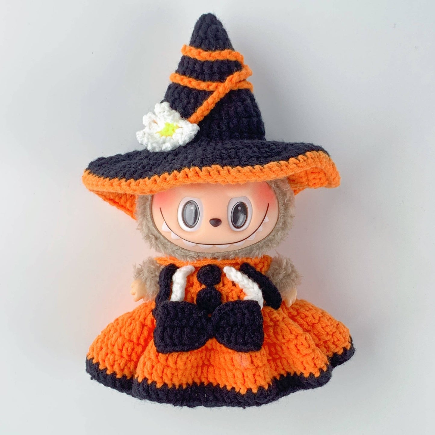 Crochet Halloween Labubu Outfit, holiday decoration