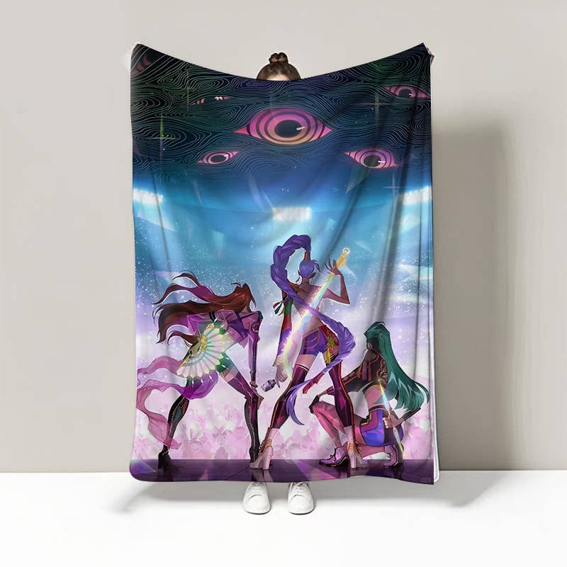 KPop Demon Hunters Soft Plush Blanket