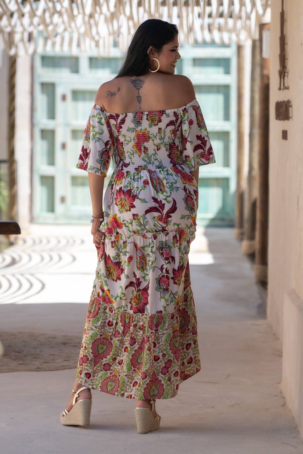 Exotic Wave Dress Sunset & Moon