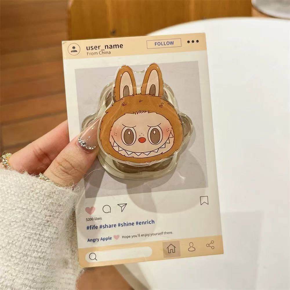 Cute Labubu Magnetic phone Holder Grip Phone Accessory