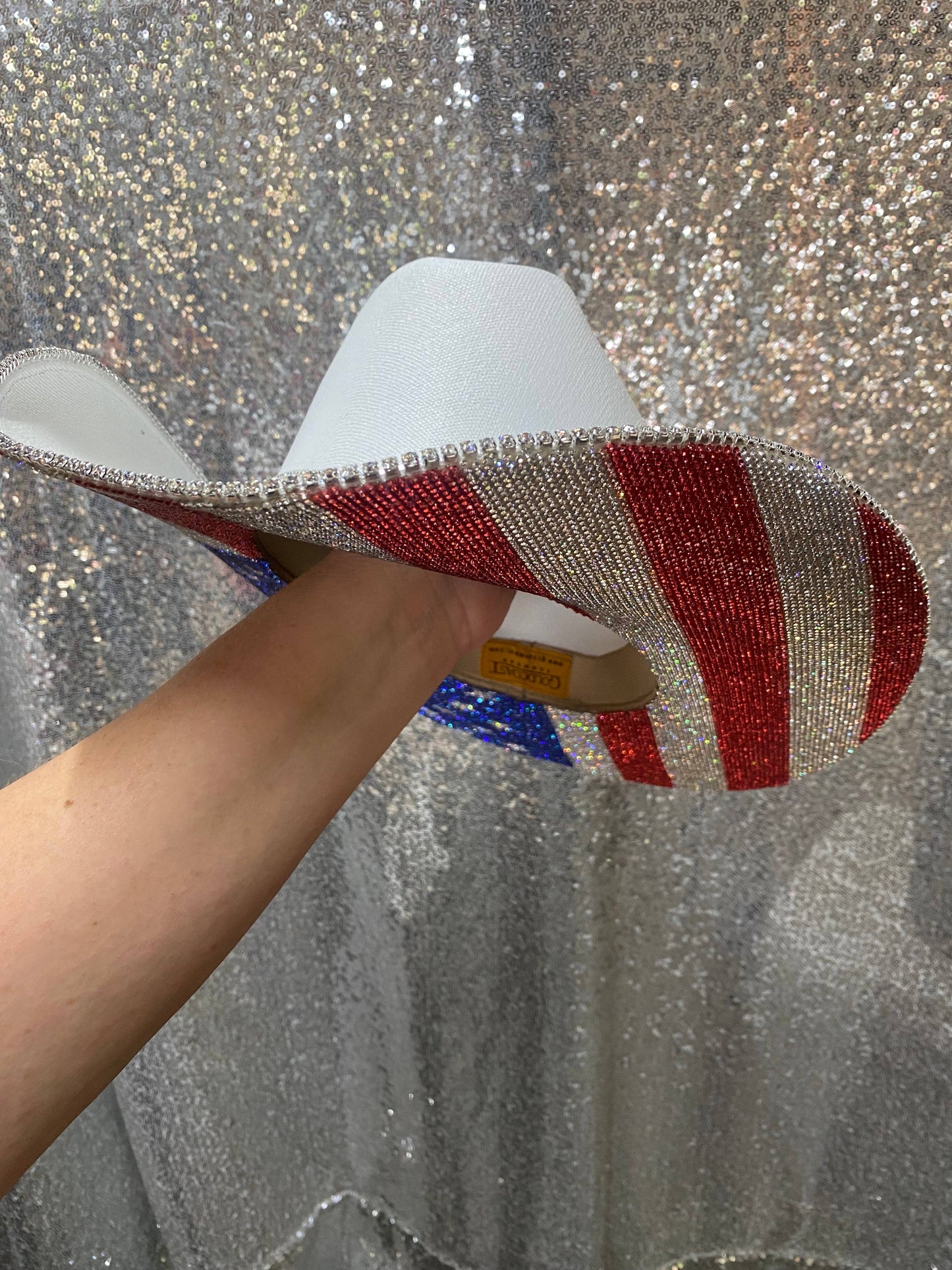 The American Flag Hat in White
